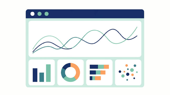 Designing a modern infographic with vector graphics and statistical data