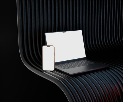 Responsive Web Design and website Mockup, Devices Mock up, Smartphone desktop tablet laptop template Mockup