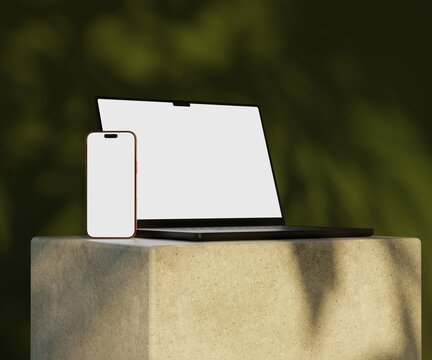 Responsive Web Design and website Mockup, Devices Mock up, Smartphone desktop tablet laptop template Mockup
