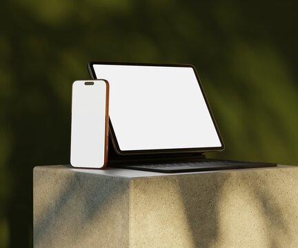 Responsive Web Design and website Mockup, Devices Mock up, Smartphone desktop tablet laptop template Mockup