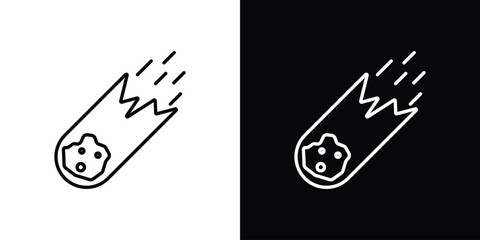 Comet icon on a white background. Vector Icon Design © Zandra