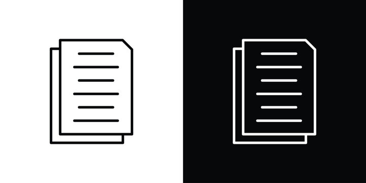 Duplicate icon on a white background. Vector Icon Design