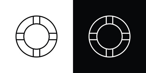 Life buoy icon on a white background. Vector Icon Design © Zandra