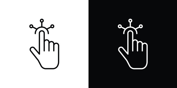 Interactive icon on a white background. Vector Icon Design