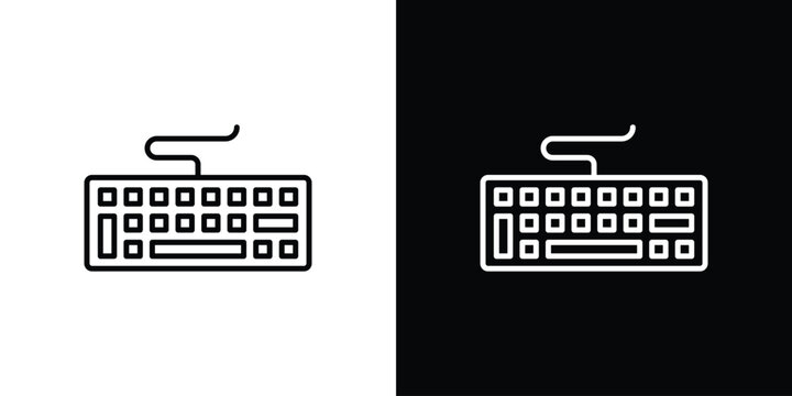 Keyboard icon on a white background. Vector Icon Design