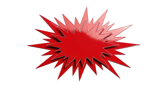 Dynamic red starburst graphic design creative art minimalist style eye-catching visuals