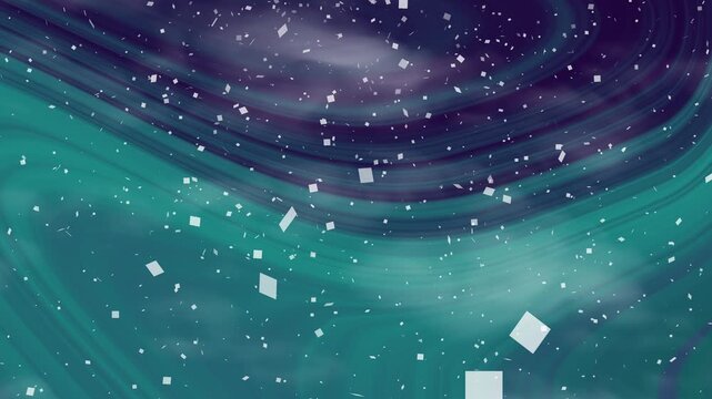 purple teal gradient background cosmic nebula clouds with bright white twinkling star dust particles. Suitable for celestialthemed designs and backgrounds.