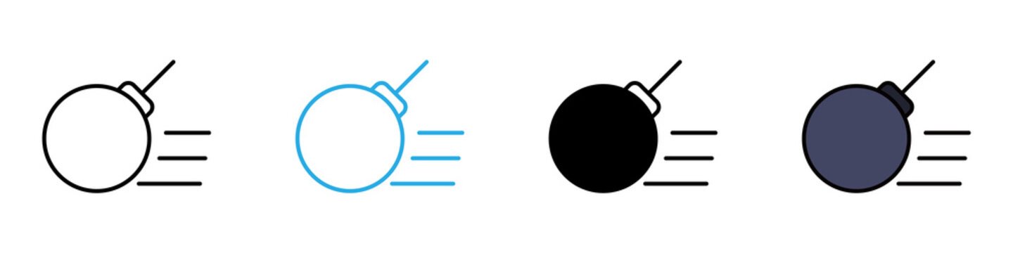 Demolish multi - style icon design concept