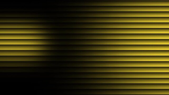 Gold Yellow Horizontal Stripe Animated Background Seamless Loop, Dark Golden Moving Lines Motion Backdrop for Live Stream, Broadcast, VJ