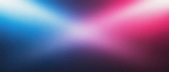 Obraz premium Abstract gradient background with soft pink and blue lights emanating from corners into a dark vignette