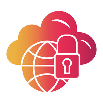 data secure Gradient icon