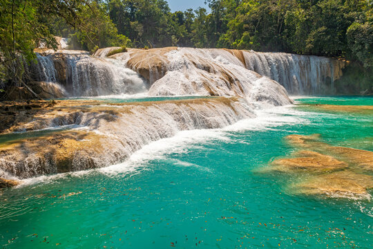 Agua Azul cascades, Chiapas, Mexico.