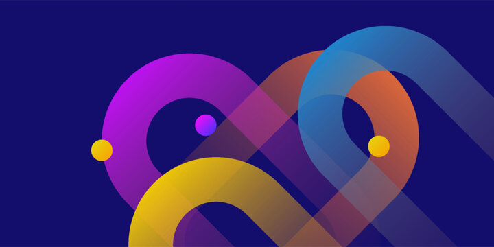 abstract background with colorful geometric shapes