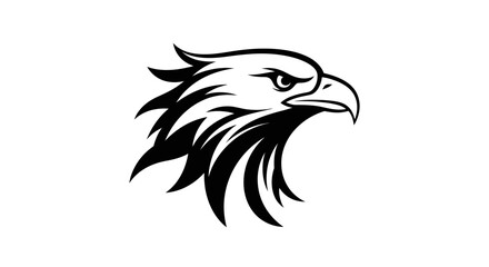Fototapeta premium Stylized Eagle Head Mascot Logo Vector Illustration