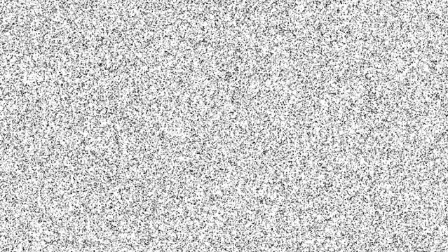 Abstract tv static noise background vector isolated on white backdrop. Rough asphalt sand texture background. 