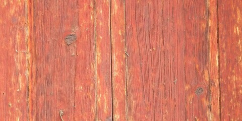Red orange weathered wood grain vertical barn plank textured backdrop surface © Design Infinity