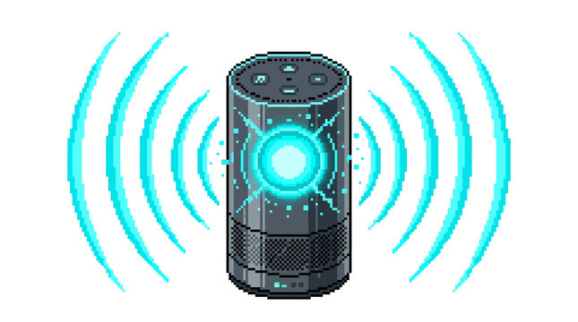 Smart Speaker with Voice Assistant Technology.