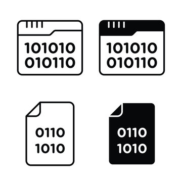Binary code icon