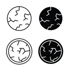 Fototapeta premium Dry skin icon