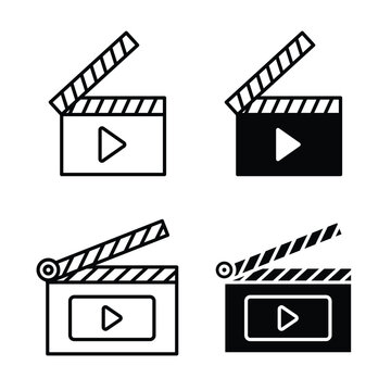 Film clapperboard icon