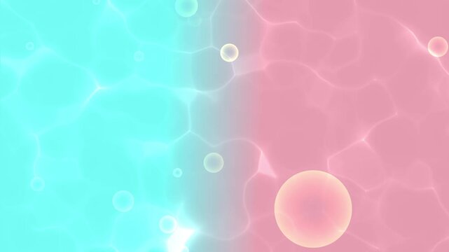 cute summer light blue featuring looping ocean wave texture and bubble particle effect seamless looping. best for Bright summer modern fun pattern
