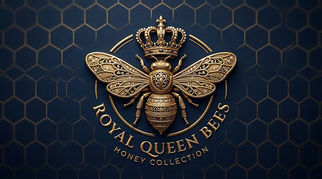 Royal Queen Bees Logo queen bee logo