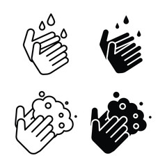 Obraz premium Wash your hands icon