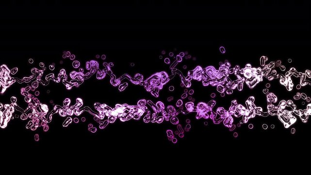 Neon pink and purple cyberpunk organic cells motion background loop｜ネオンピンクとパープルのサイバーパンク・有機的細胞の背景ループ素材
