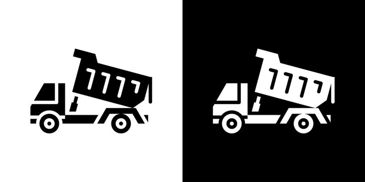 Dumper Truck Icon Set Multiple Style Collection