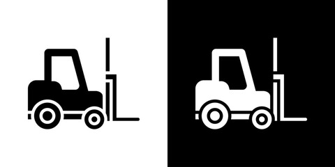 Forklift Icon Set Multiple Style Collection © Arjuna