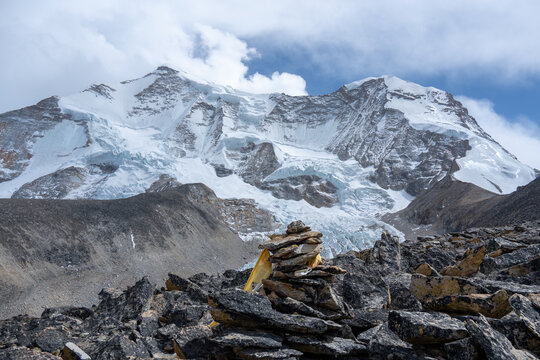 The beautiful snow-capped mountains in Tibet, China