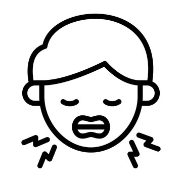 bruxism icon line