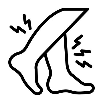 Restless Legs Syndrome icon line