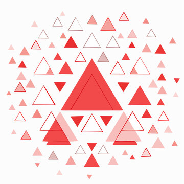 Red Triangle Pattern
