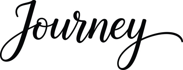 Elegant 'journey' typography on transparent background seo friendly design element © GUPISHOR