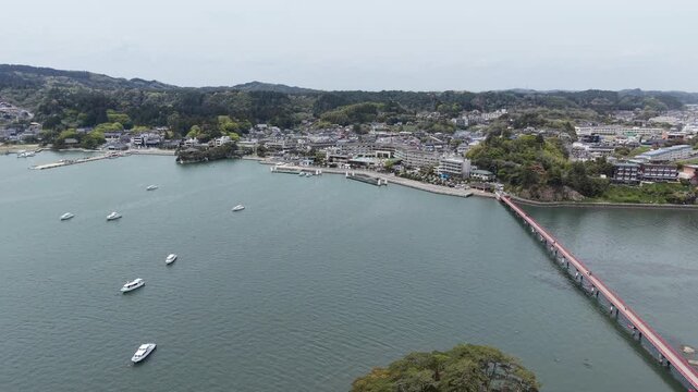 MATSUSHIMA, JAPAN.Bridge over bay April 28 2026