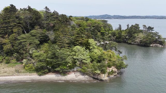 MATSUSHIMA, JAPAN.Forested island views April 28 2026