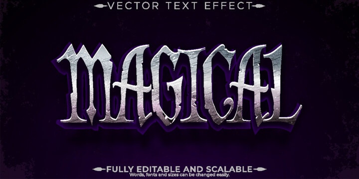 Halloween monster text effect, editable horror and scary text style