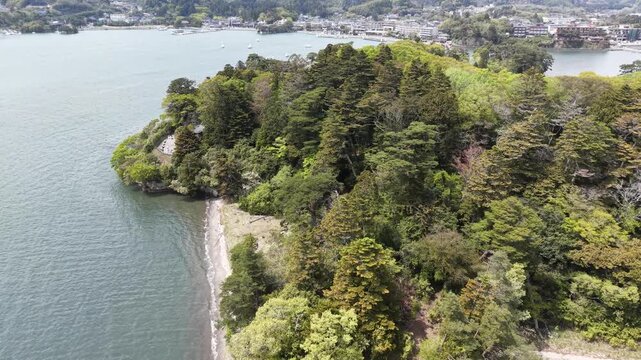 MATSUSHIMA, JAPAN.Forested island views April 28 2026