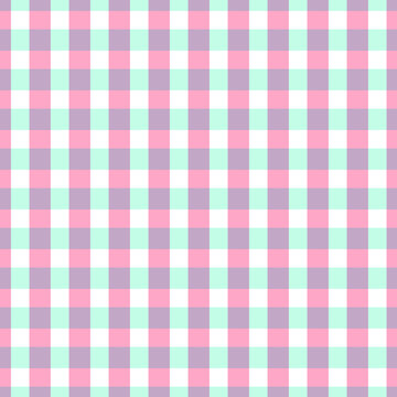Pink and green gingham background