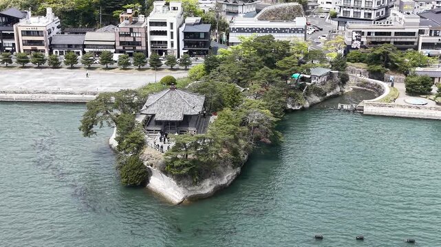 MATSUSHIMA, JAPAN.Historic temple hall April 28 2026