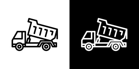 Dumper Truck Icon Set Multiple Style Collection © Arjuna