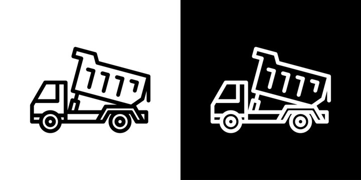 Dumper Truck Icon Set Multiple Style Collection