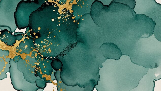 Abstract Islamic Eid al-Adha celebration pattern with gold and turquoise mosaic texture background