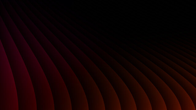 Abstract dark red curved layers background featuring smooth rhythmic parallel lines creating a futuristic minimalist aesthetic perfect for technology presentations and modern digital graphic design