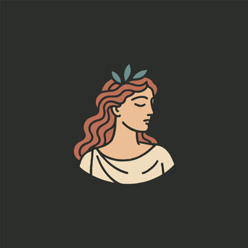 Beauty Aphrodite Goddess Logo