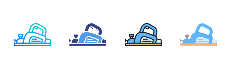 Fototapeta premium Planer Icon Set Multiple Style Collection