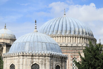 Obraz premium Architectural Detail of the Historic Şehzade Mosque, One of Mimar Sinan’s Works