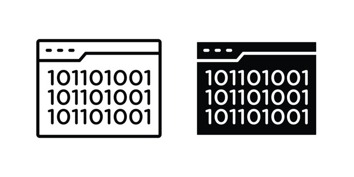 Binary code icon