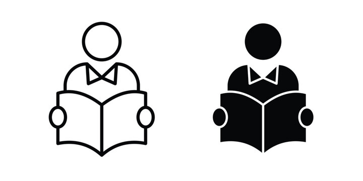 Book open reader icon